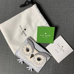 NWT Kate Spade New York Star Bright Owl Cardholder